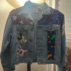 Vintage 90s MICKEY & Co
Patchwork Denim Jacket Blue Size M